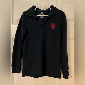 Primrose long sleeve Navy polo size 5/6 Dennis uniforms YXS